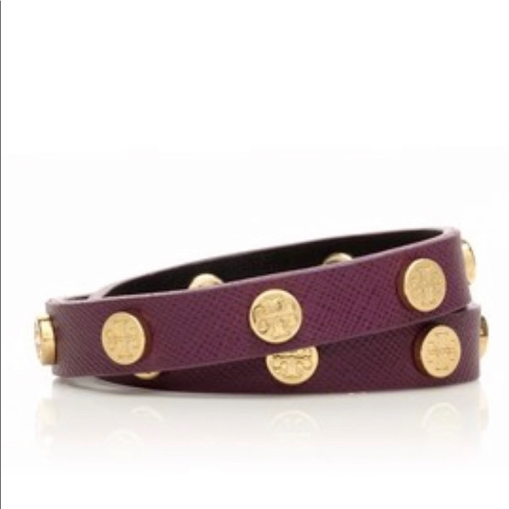 **SOLD**Tory Burch Double Wrap Logo Bracelet